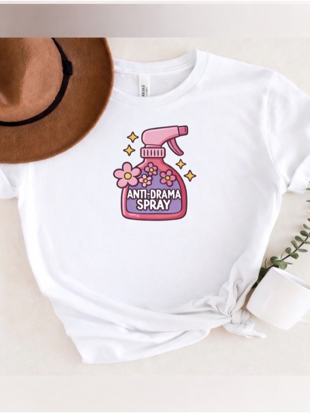 Anti Drama Spray Shirt Funny Graphic Tee Cute Pink Aesthetic Top Gift